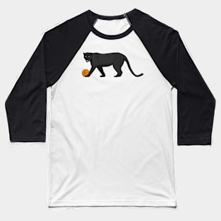 Basketball Black Panther Baseball T-Shirt